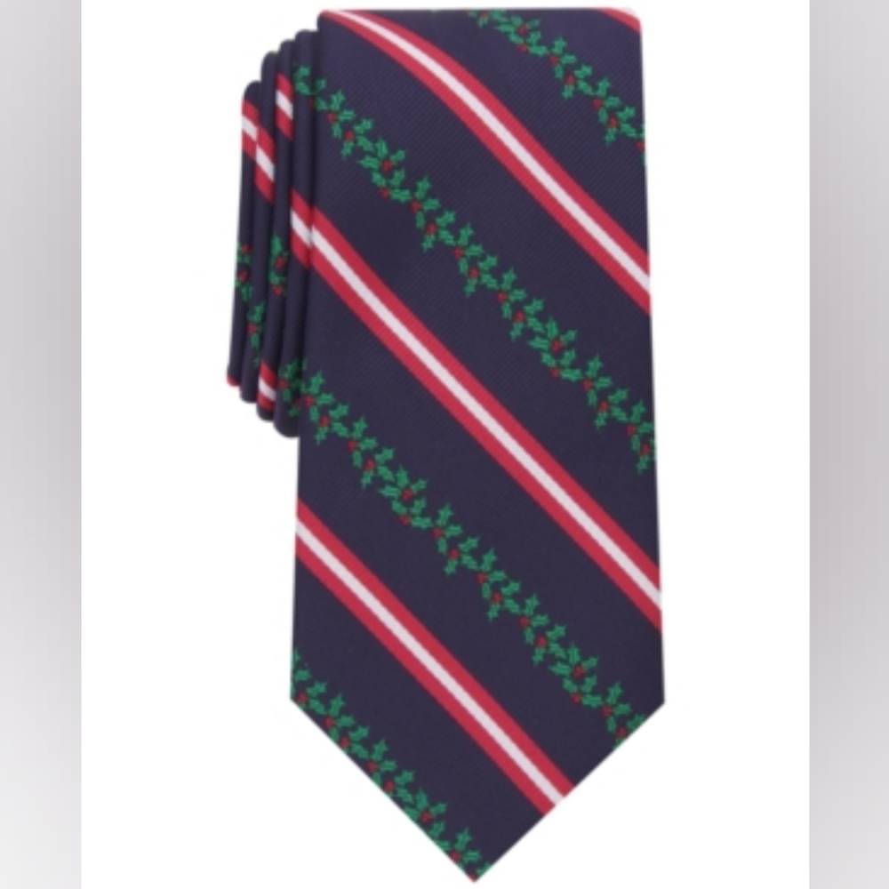 Club Room Men's Holly Stripe Tie.
